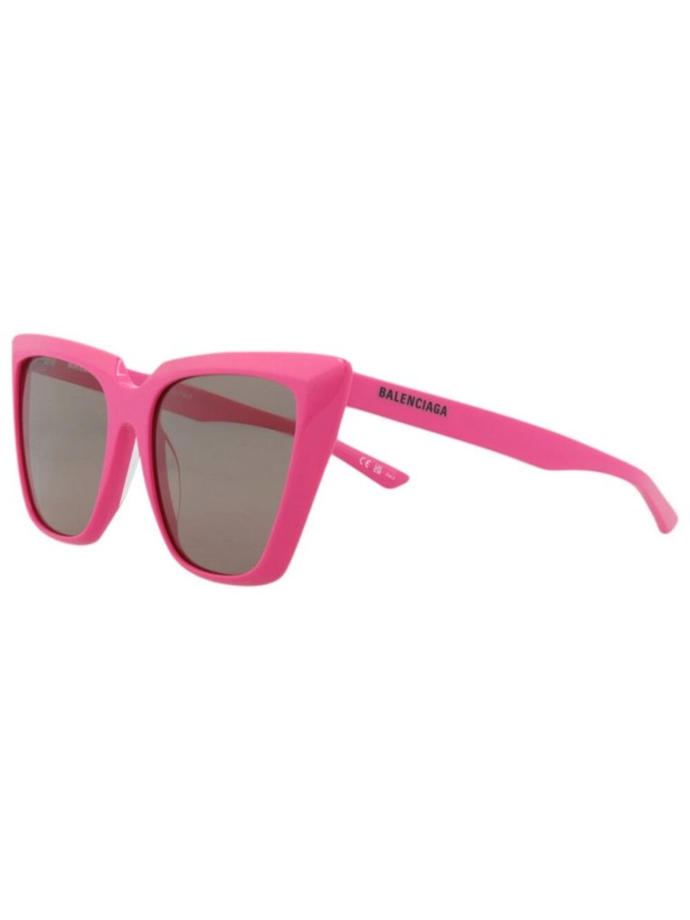 New Balenciaga Women's Sunglasses Cat Eye Acetate Frame Fuchsia Fuchsia Brown